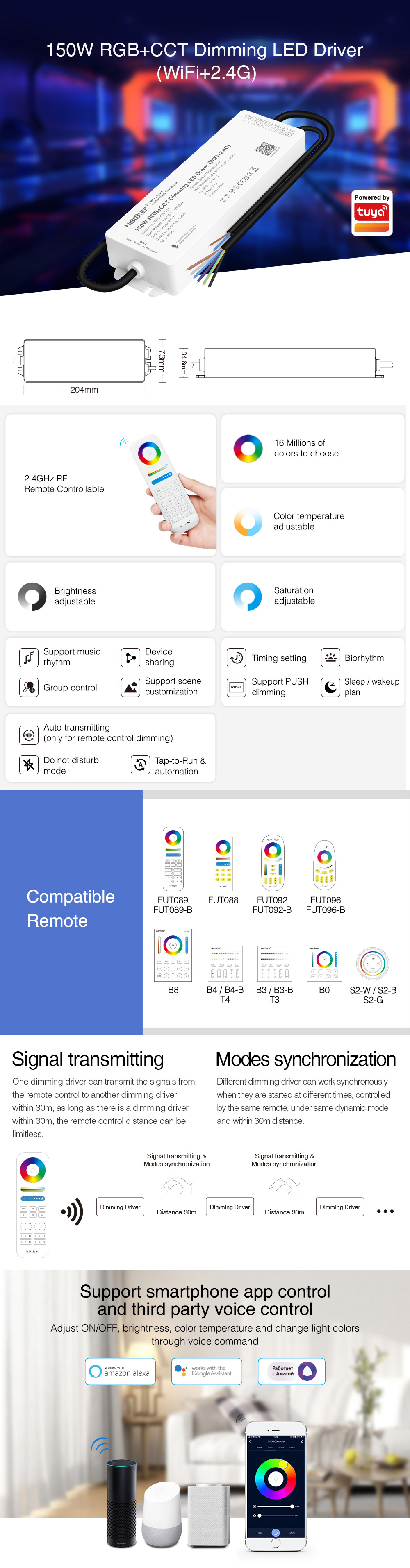 miboxer dimming constant voltage led driver