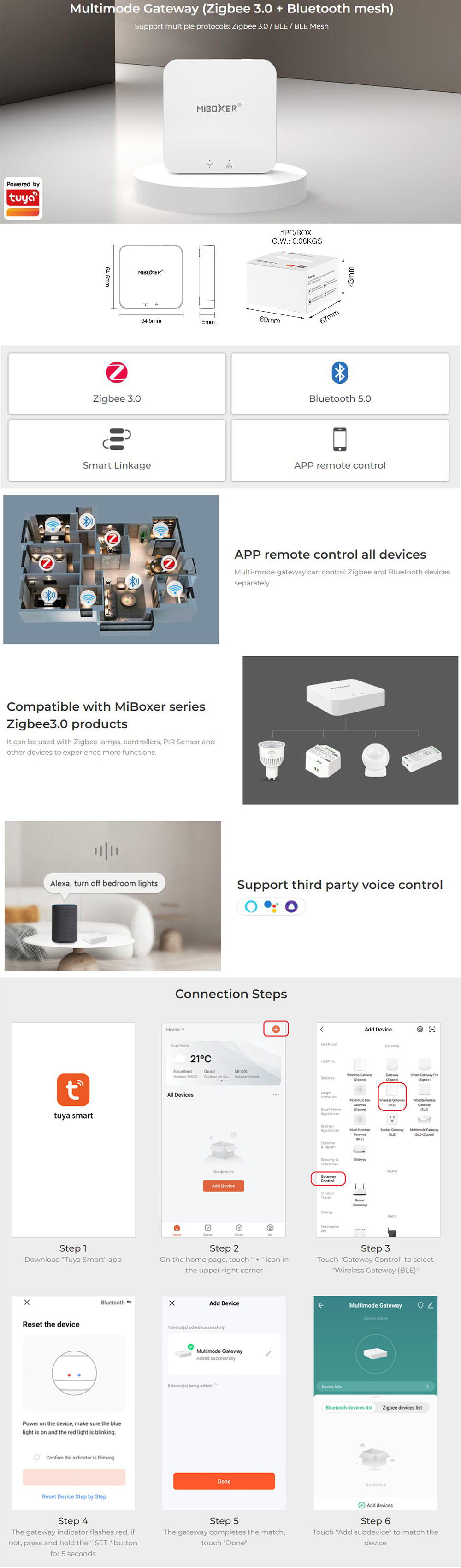 APP Control MiLight Gateway