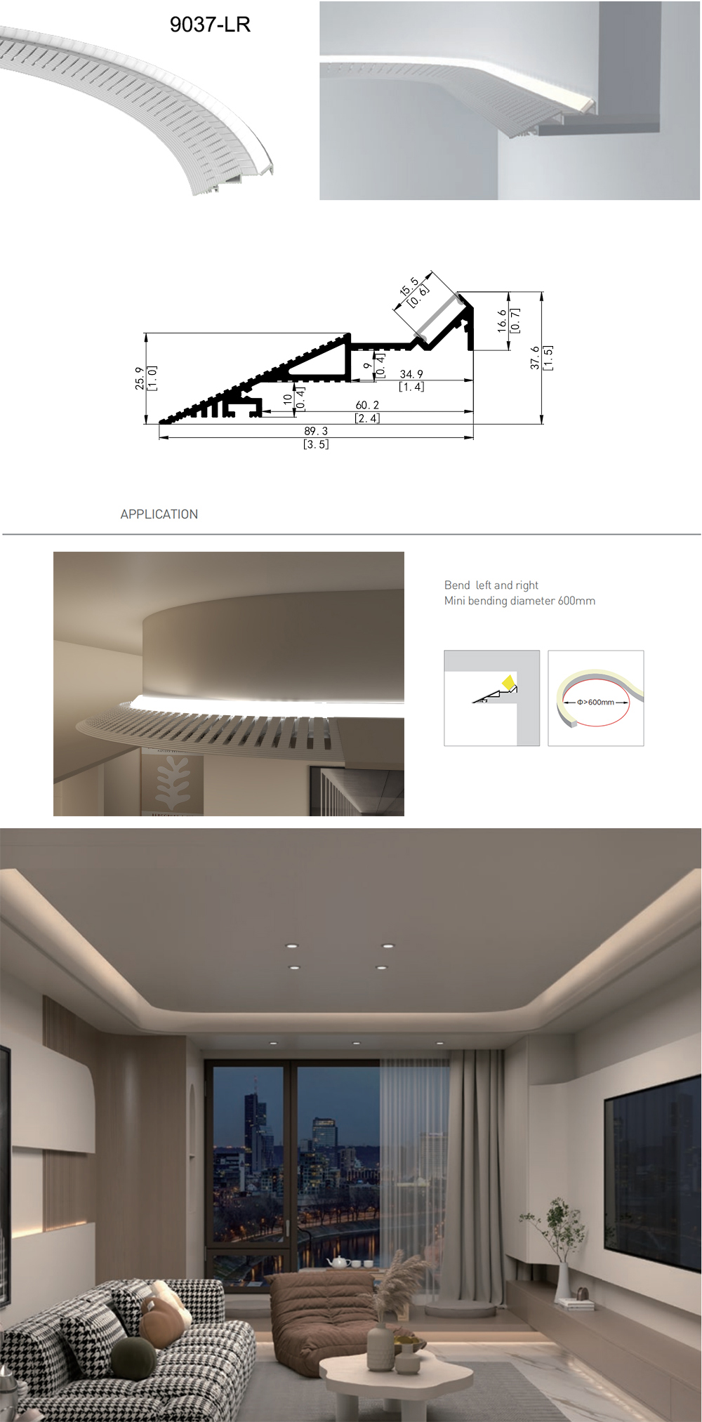 Cove Lighting Ceiling LED Profiles