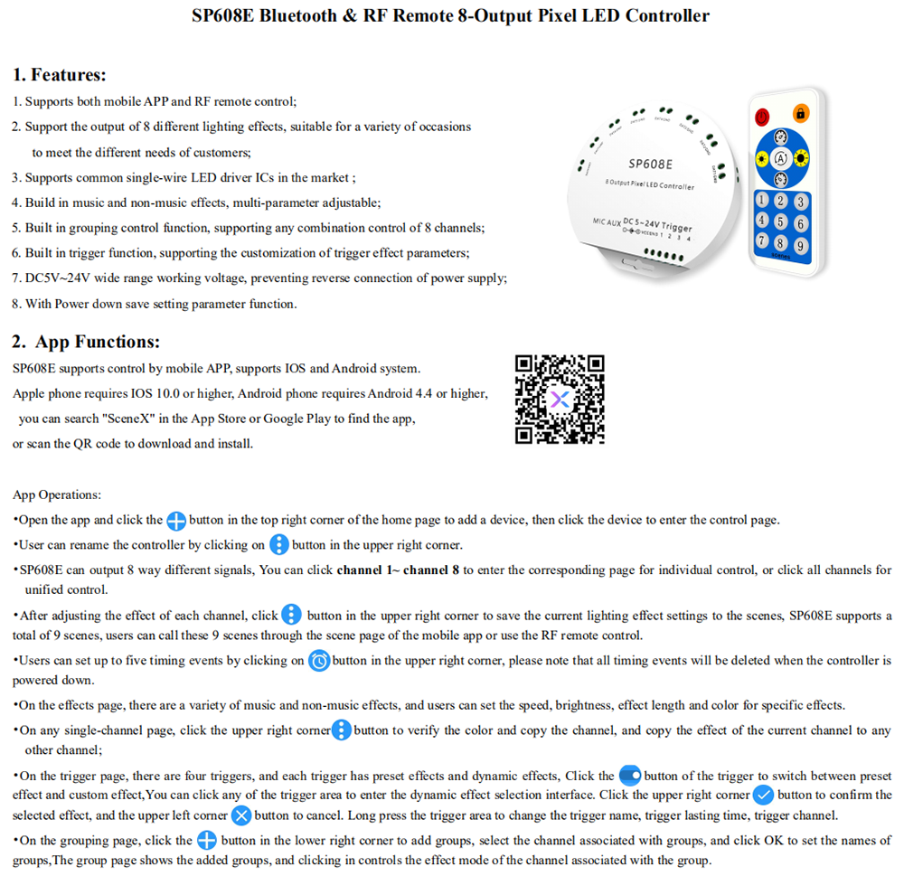 Sperll SP608E Magic LED Controller