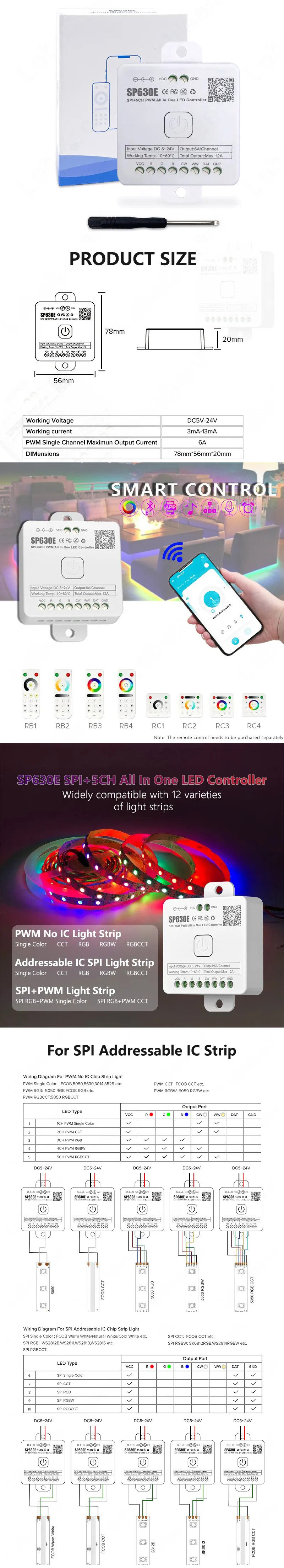 SP630 Bluetooth Light Controller