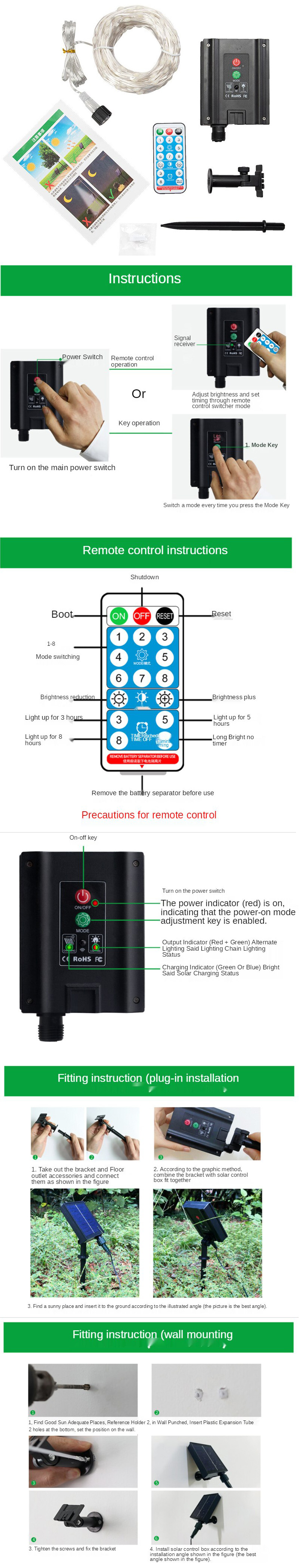 Where and how you can install the solar-powered fairy lights