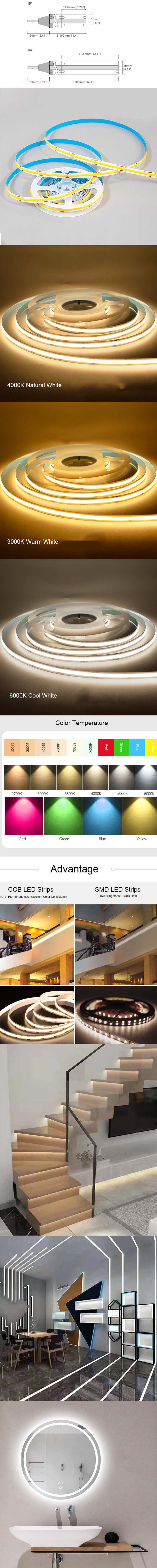 FCOB LED Strip Dimmable