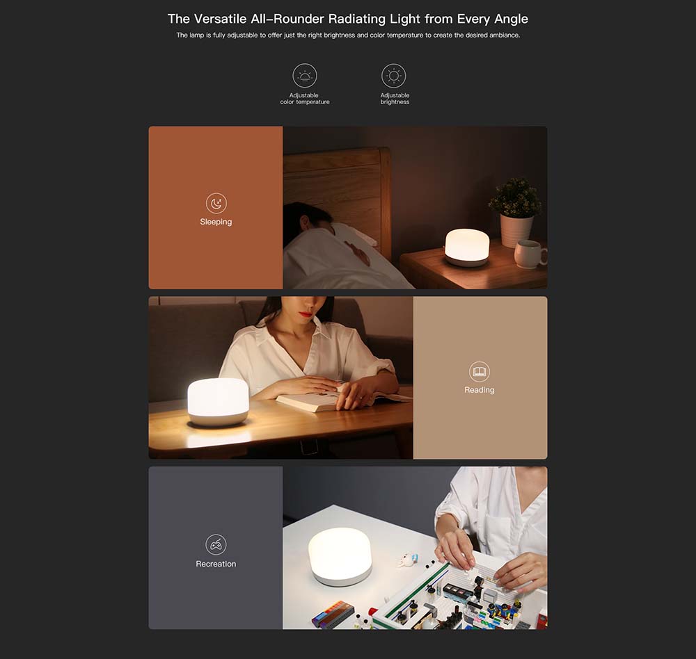 yeeligth bluetooth smart led bedside lamp