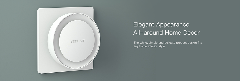 xiaomi yeelight plug in night light sensitive