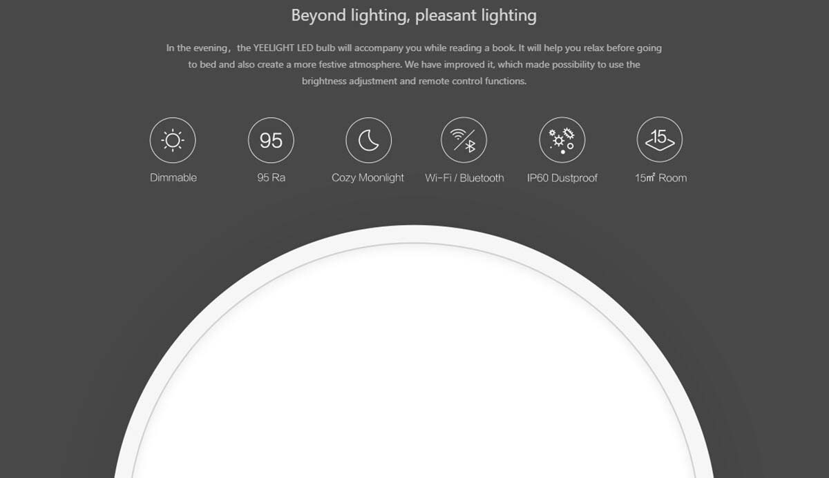 yeelight ceiling light apple homekit