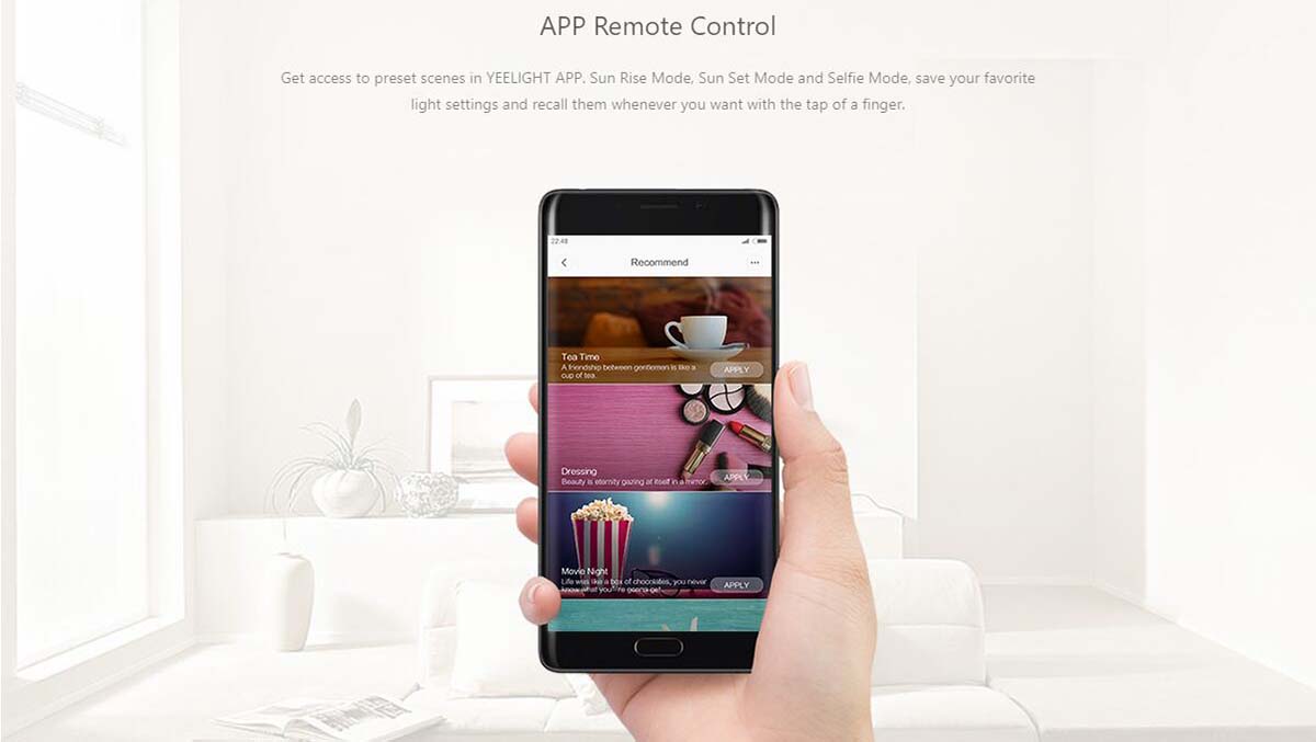 yeelight ceiling light color