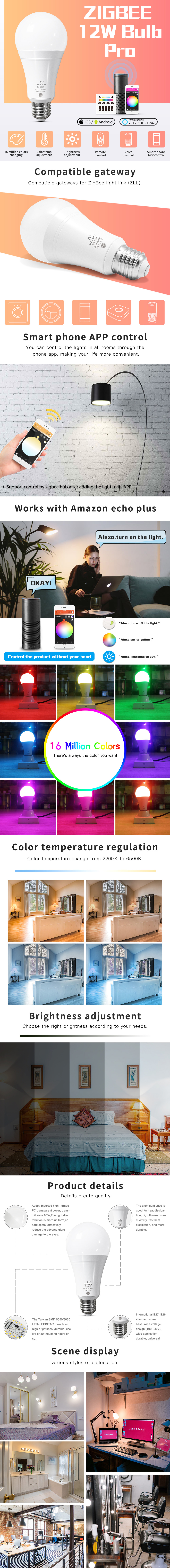 gledopto 12w led bulb pro