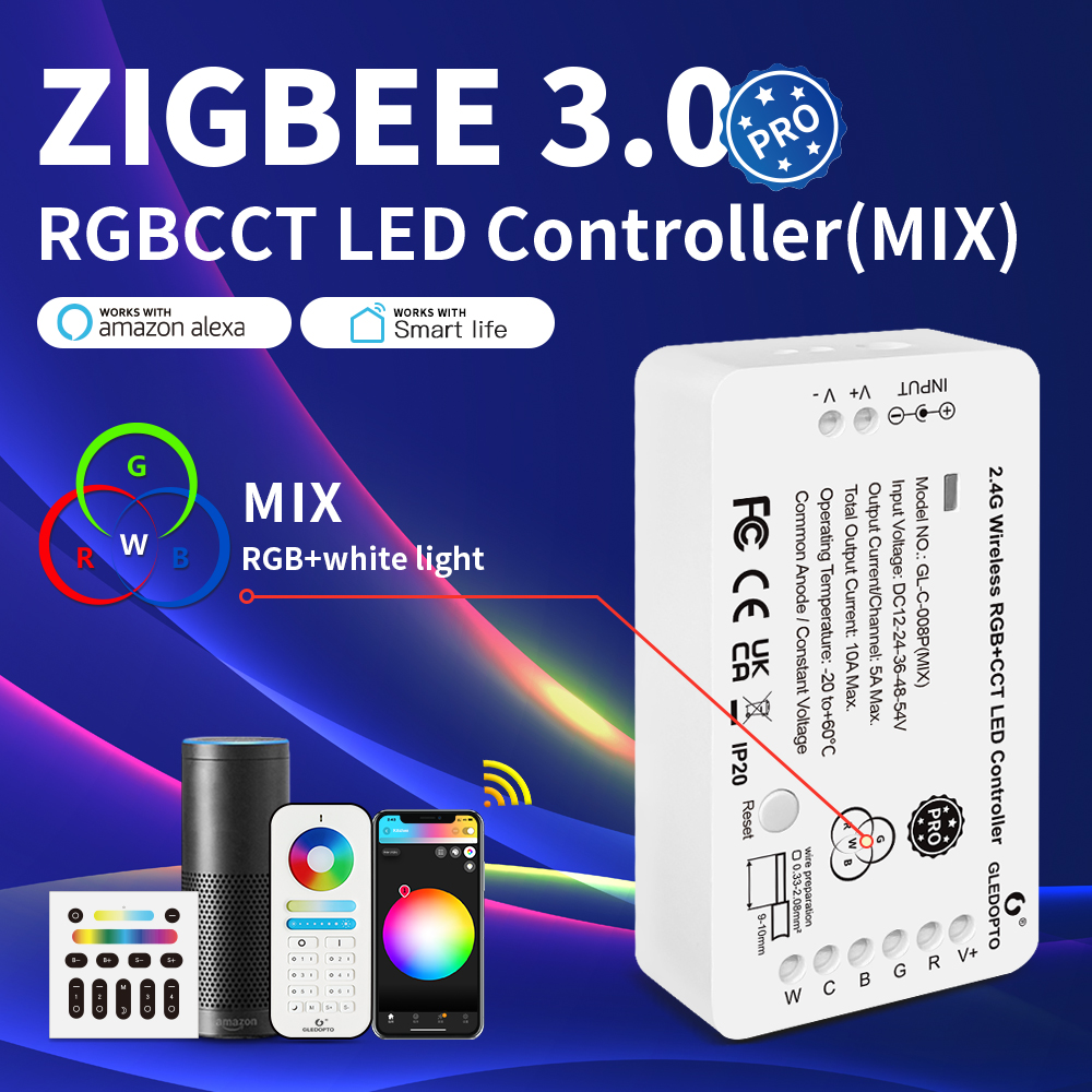 Zigbee 3.0 RGB CCT RF Light Controller
