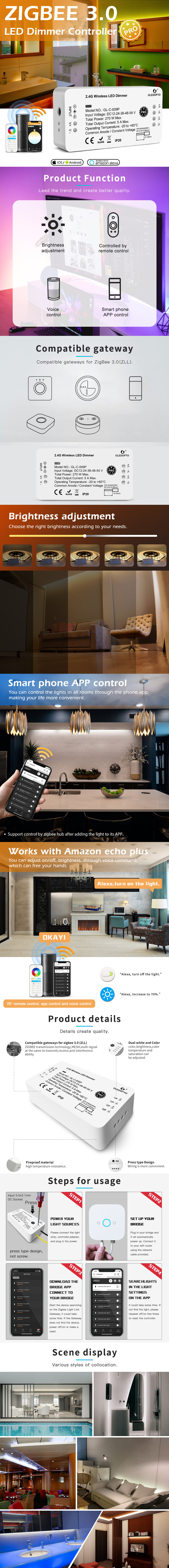 Gledopto 2.4G LED Dimmer