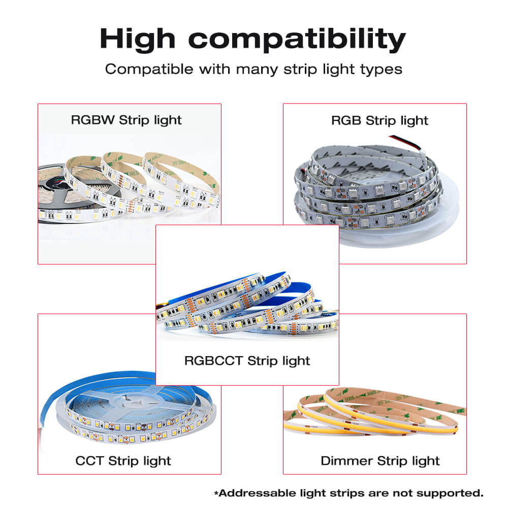 The DIY WLED setup controllers compatible with all types of regular LED strips