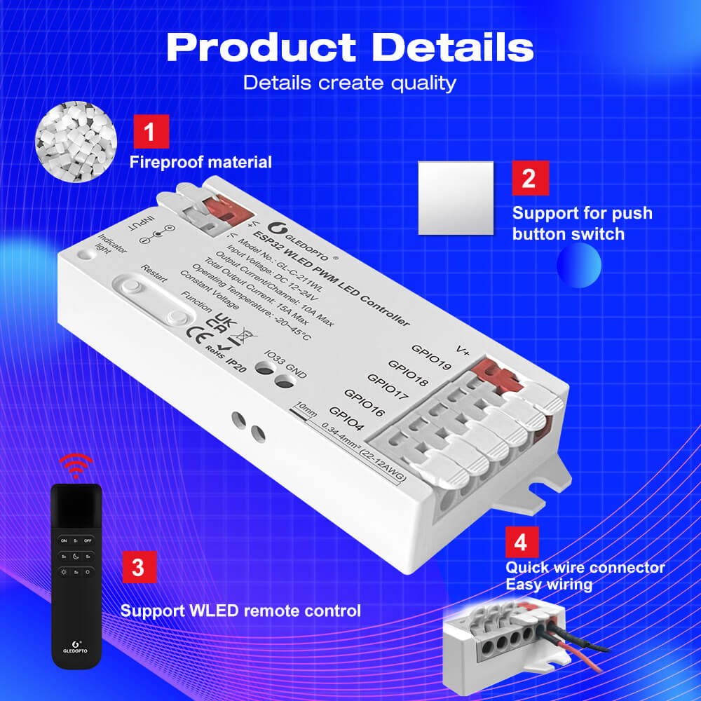 The details of WLED PWM LED controller