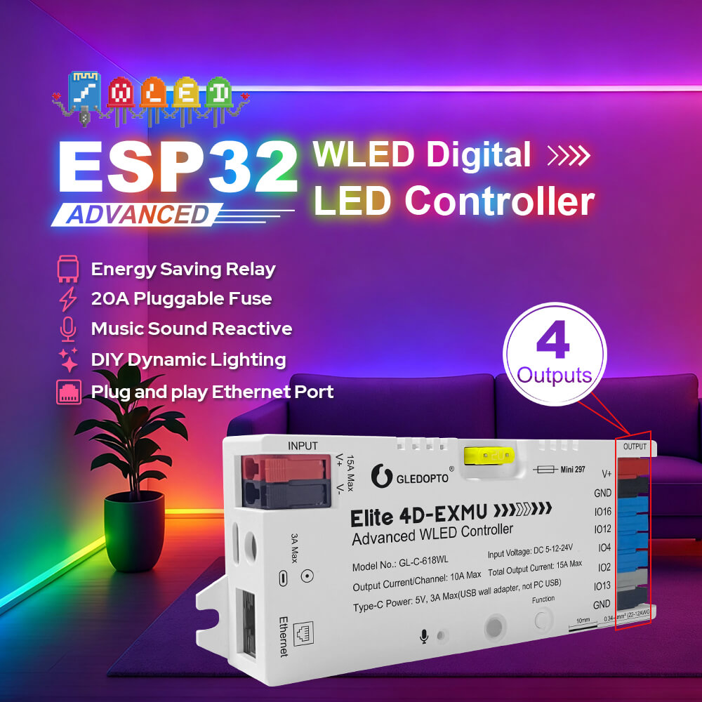Gledopto WLED LED Strip Controller