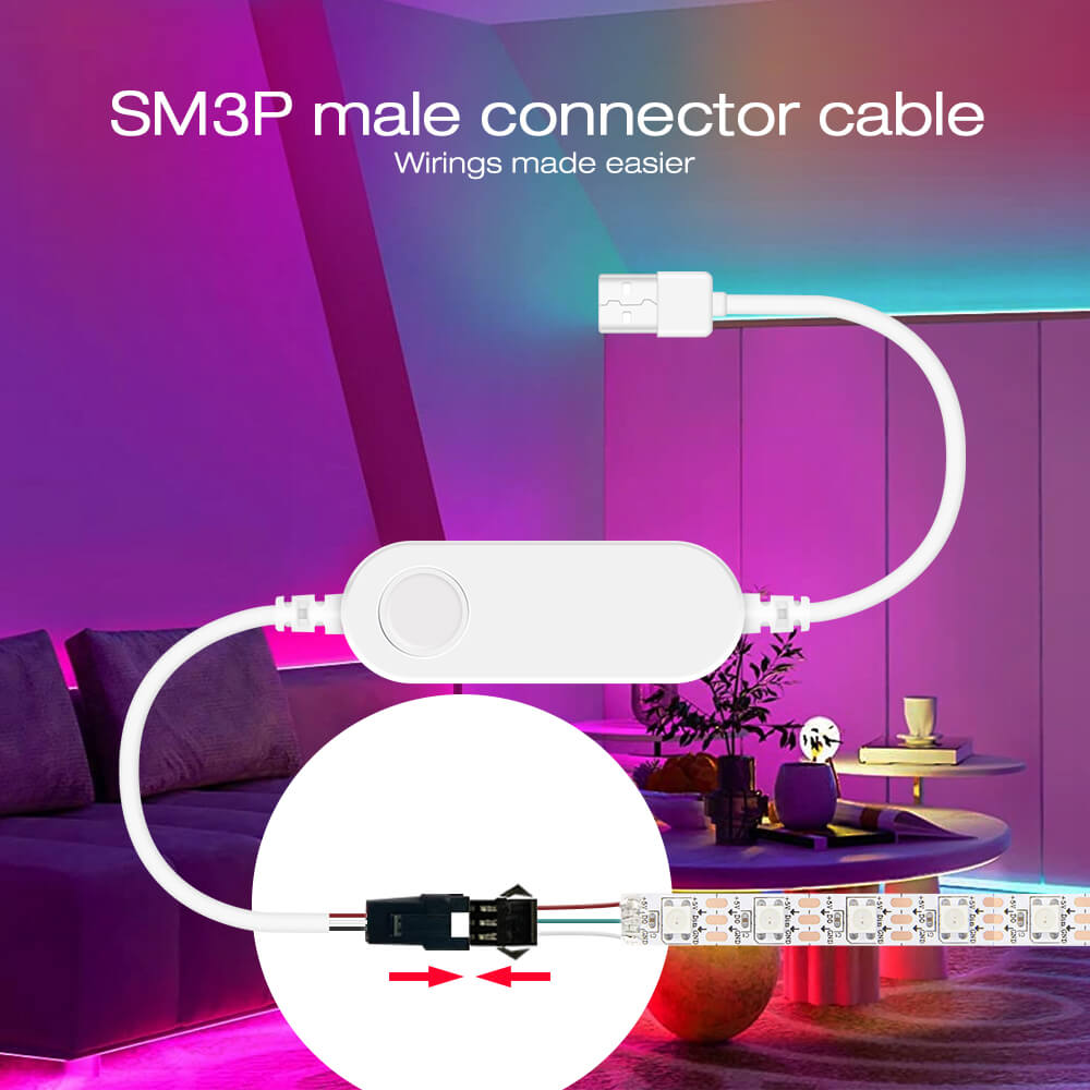 Flush mount WLED controller for DIY projects