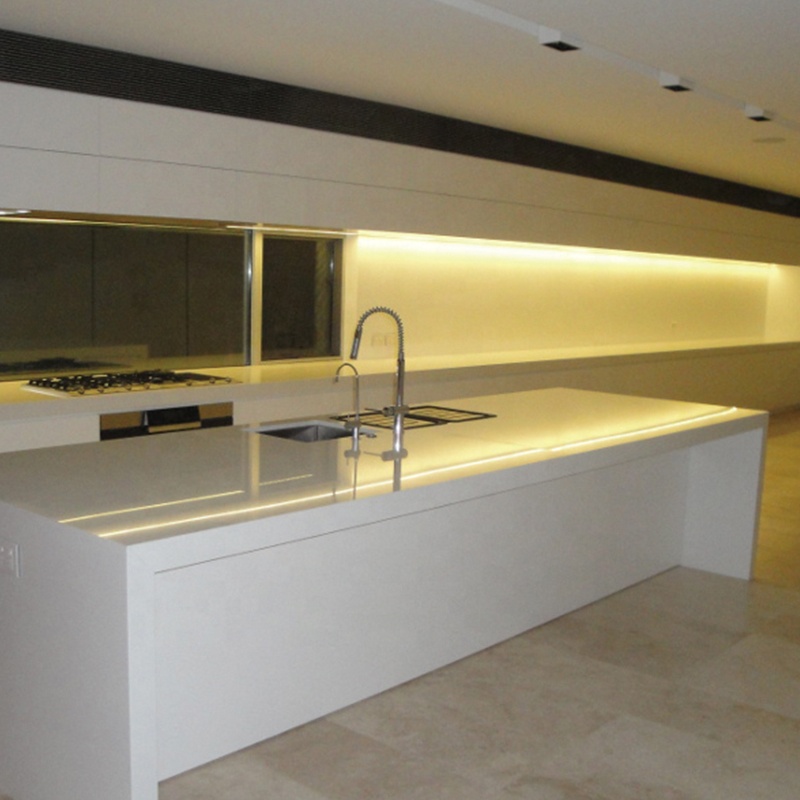 Aluminum LED stripprofile for under-cabinet in kitchens