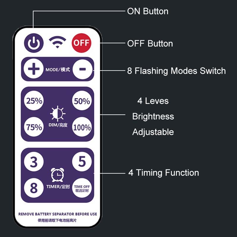 Solar LED Light Remote Control